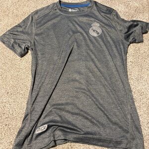 Real Madrid Gray Short Sleeve Tee